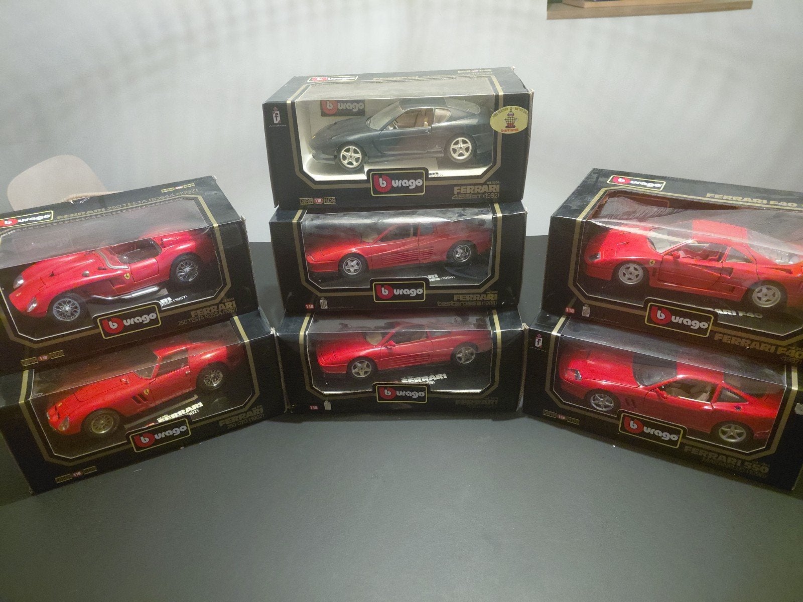 Burago - lot de 7 Ferrari, Hobby & Loisirs créatifs, Enlèvement ou Envoi, Burago
