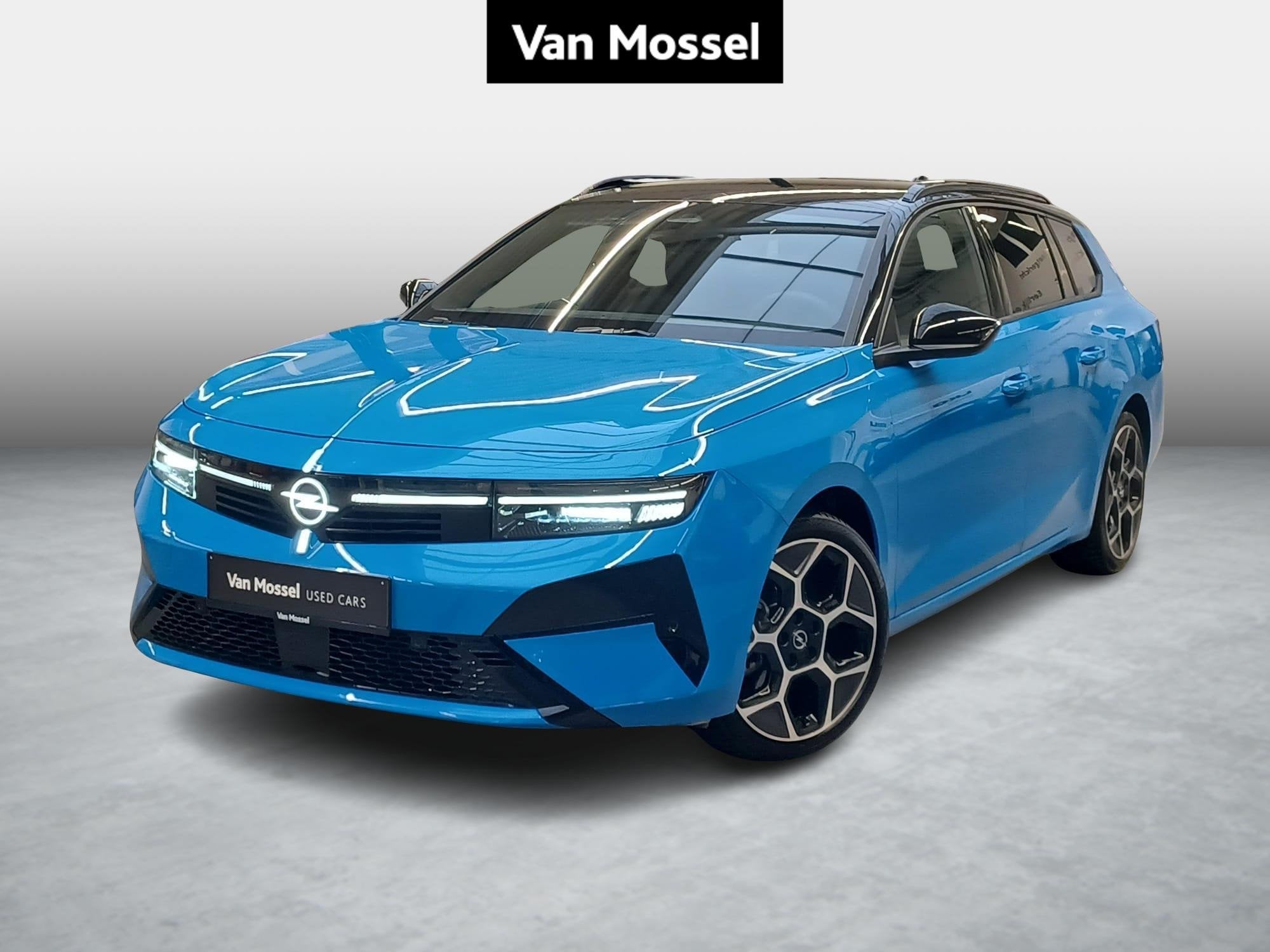 Opel Astra Sports Tourer 1.2T Hybrid 145pk GS + Comfort Pack, Dealer onderhouden, Gebruikt, Blauw, Bedrijf