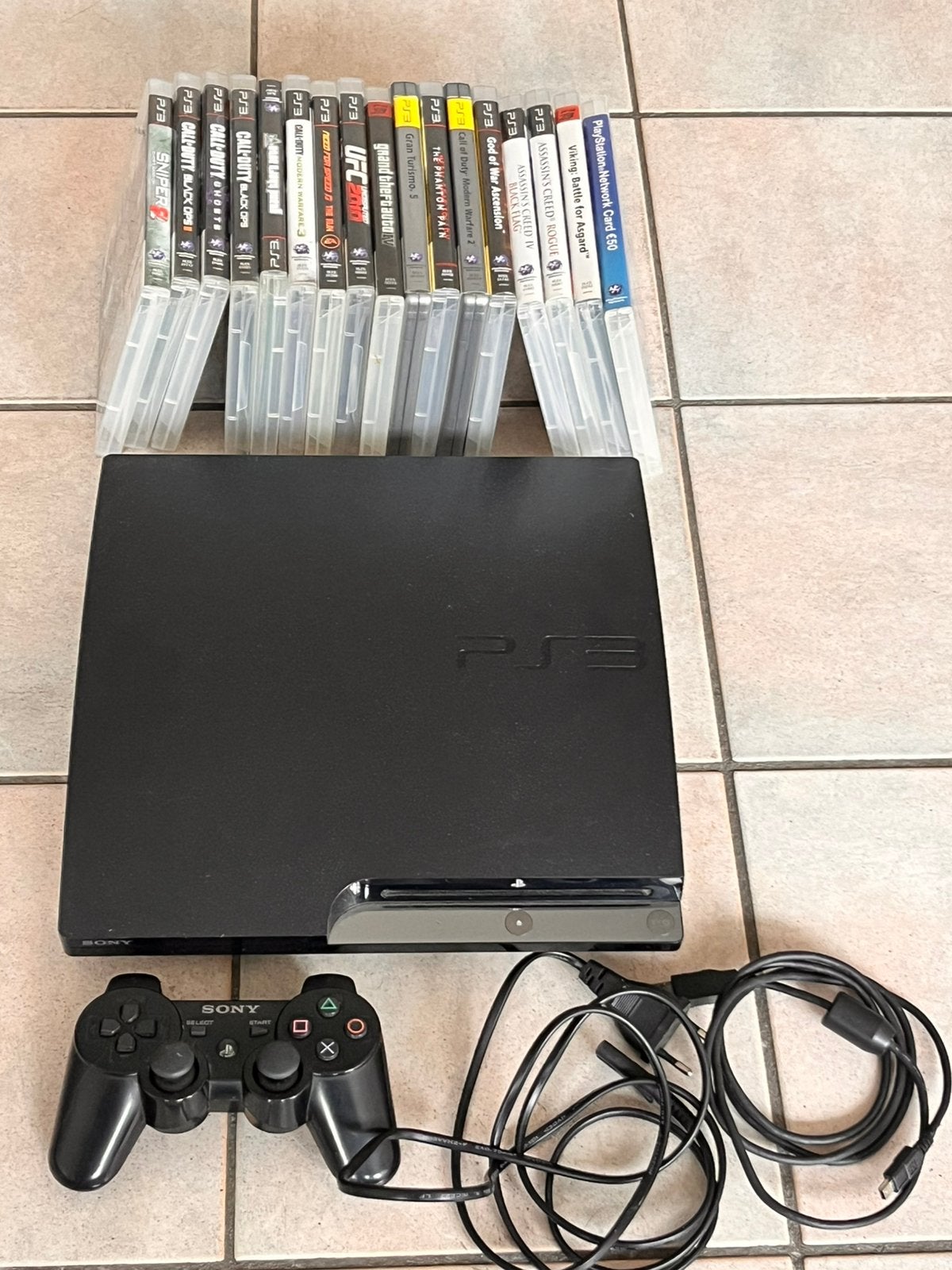 Ps3 met 17 spelletjes, Consoles de jeu & Jeux vidéo, Avec 1 manette, Enlèvement, Avec jeux, Slim