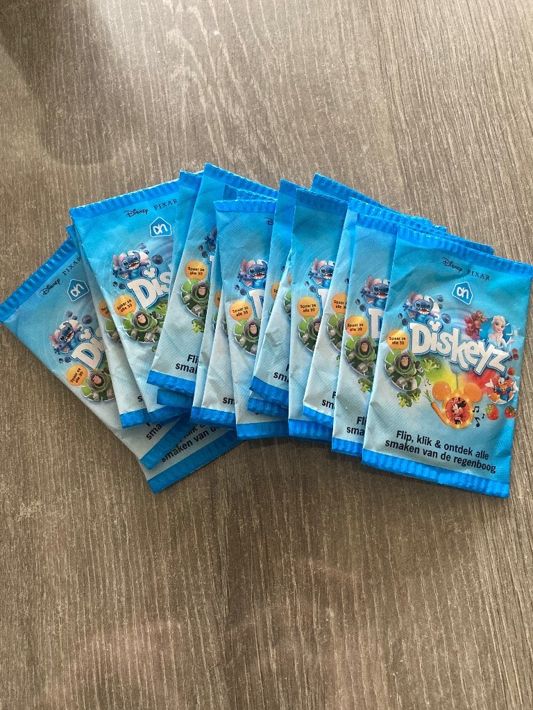 16 nieuwe Diskeyz AH in de verpakking, Collections, Albert Heijn, Enlèvement