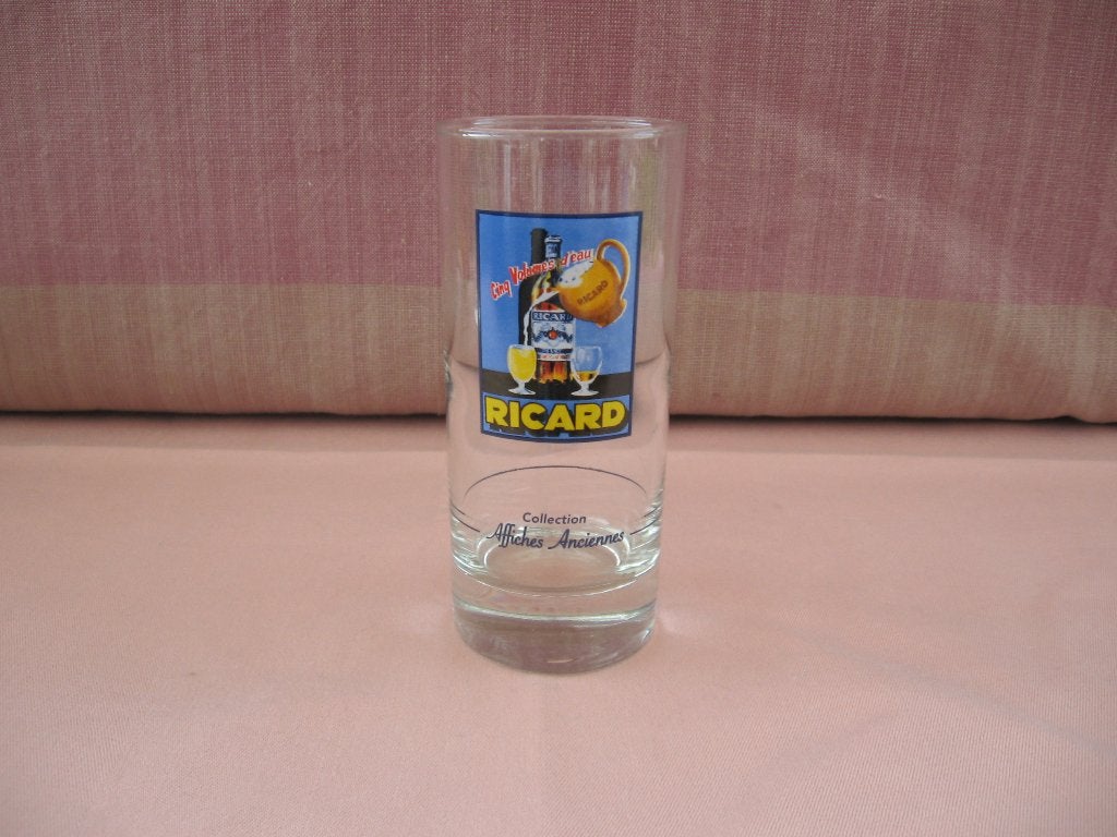 Ricard glas Collection Affiches Anciennes met logo., Ophalen of Verzenden, Zo goed als nieuw, Gebruiksvoorwerp