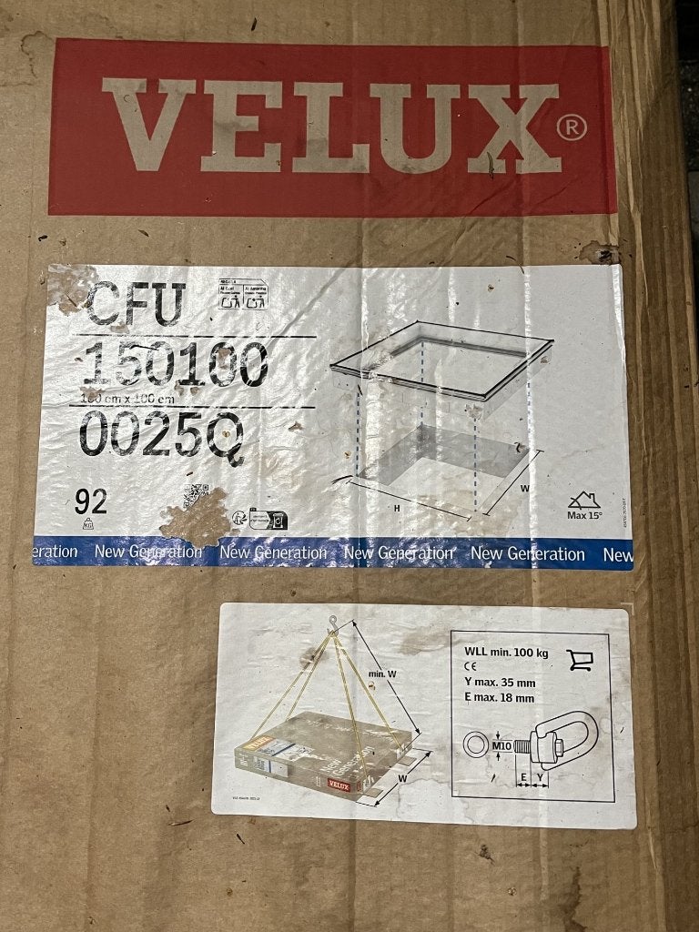 Velux dakkoepel - CFU 0025Q - 150100, Bricolage & Construction, Neuf, Lucarne, 120 à 160 cm, Enlèvement