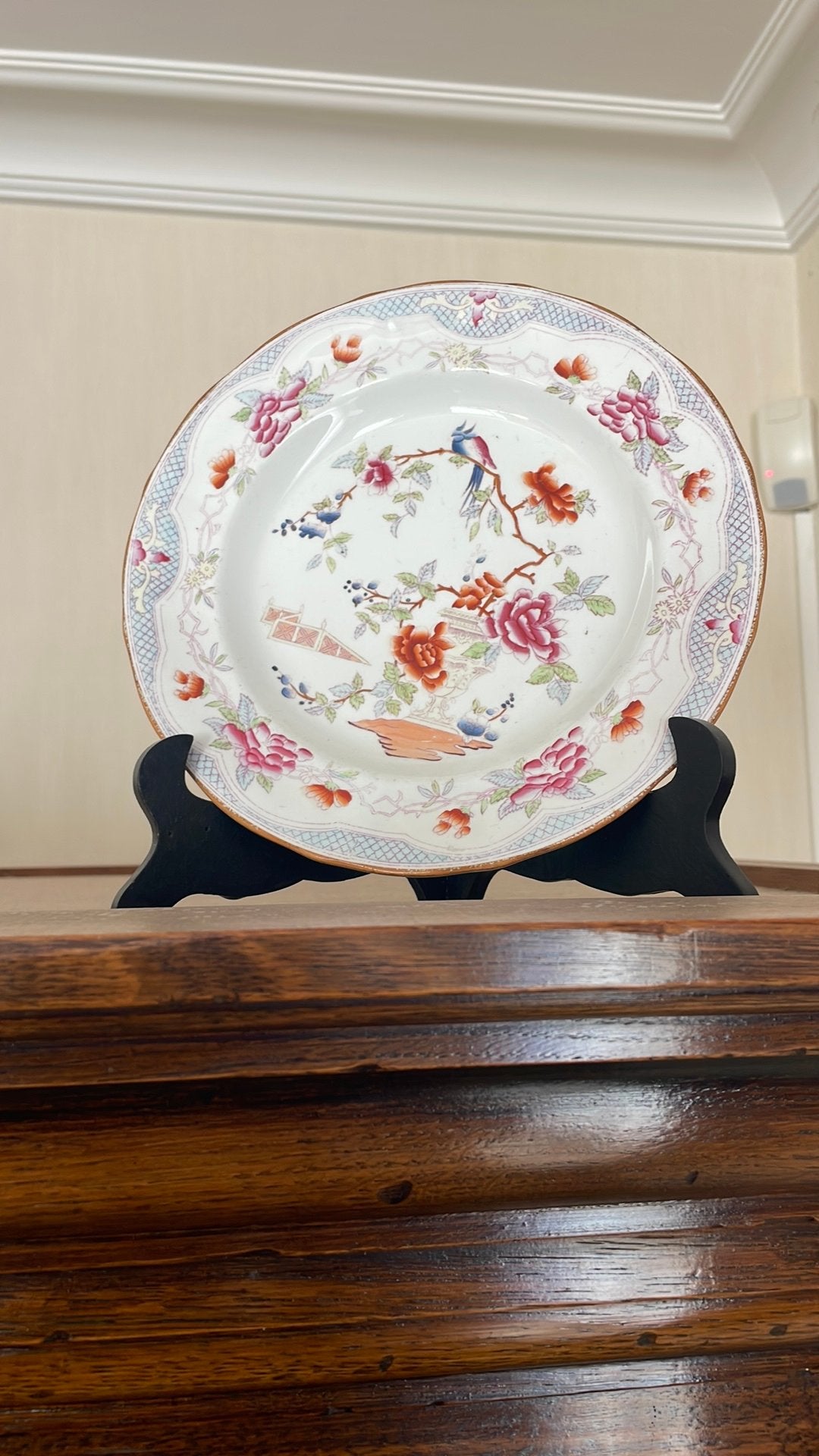 Chinees decoratief porseleinen bord, reproductie, Ophalen