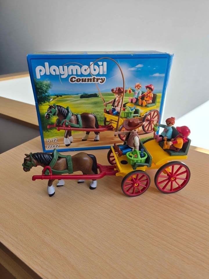 Playmobil 6932 country paard en wagen, Ophalen, Complete set, Voertuig, Zo goed als nieuw