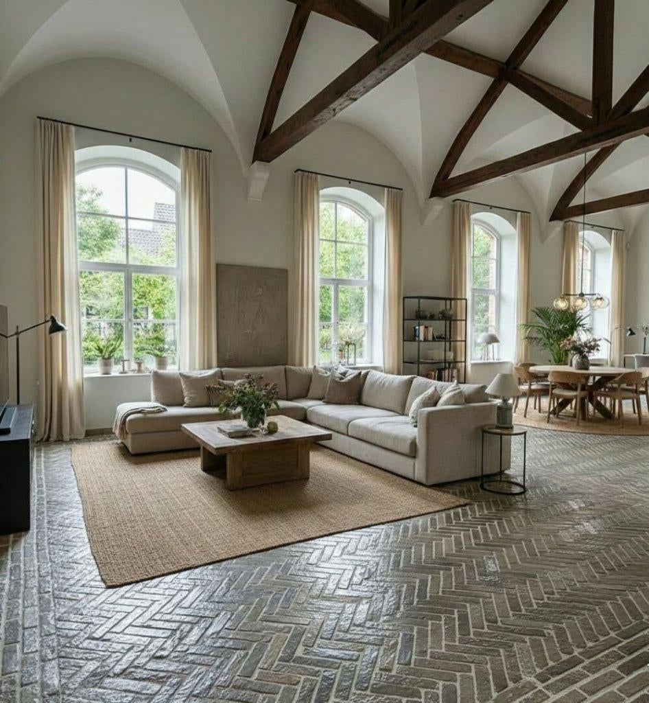 Unieke Castle bricks vloer- waaltjes Beige, Overige materialen, Ophalen of Verzenden, Overige vormen, Binnen