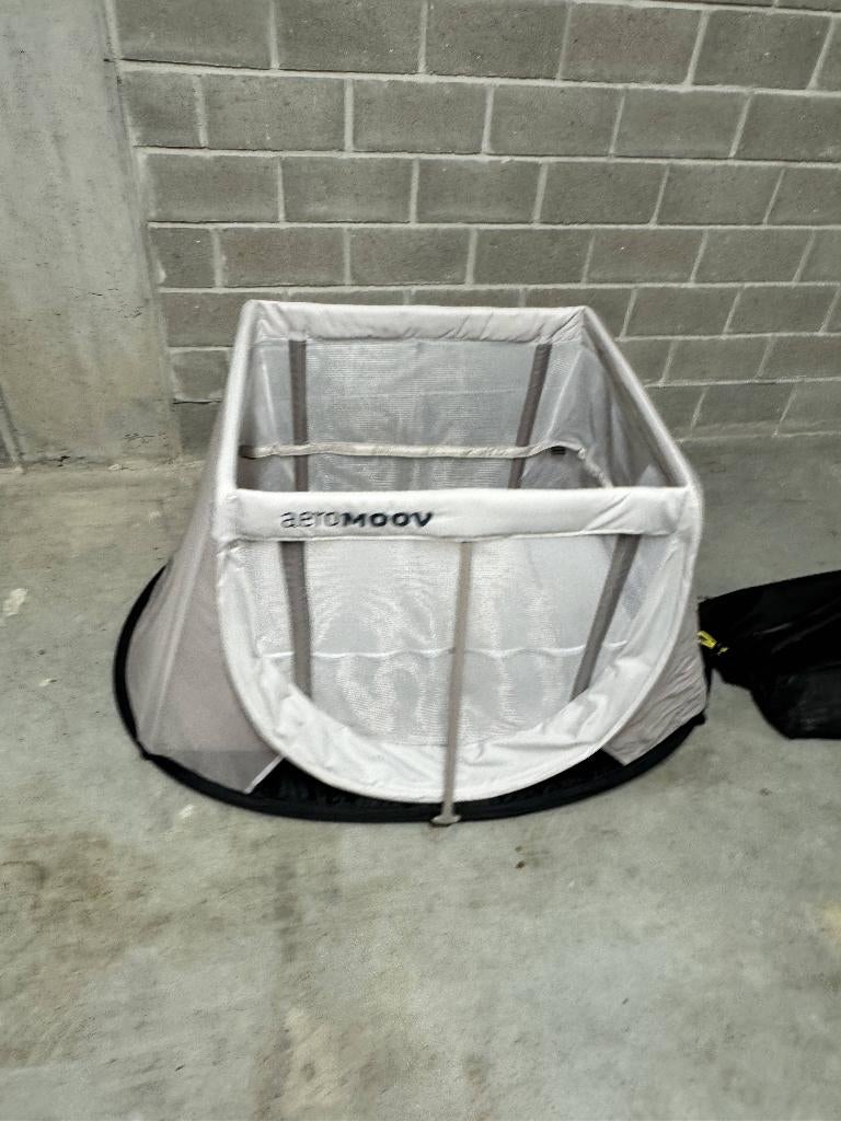 AeroMoov instant reisbedje - grijs - met matras, Ophalen, Gebruikt, Reisbedje