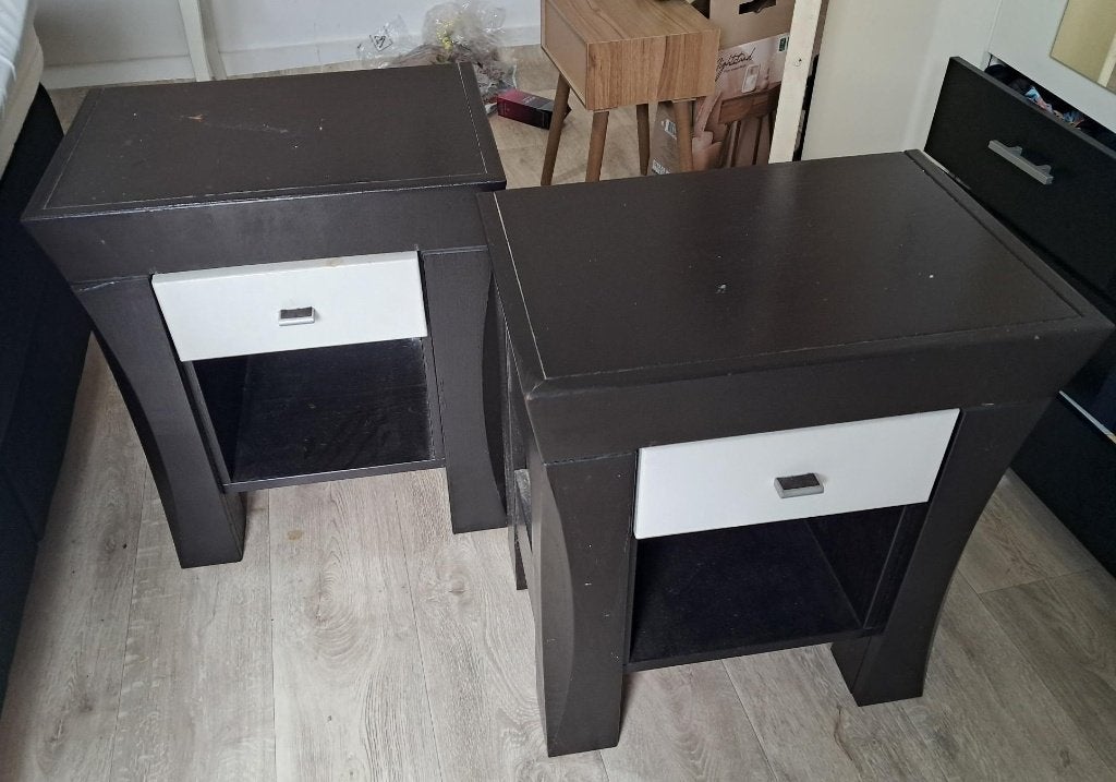 nachtkastje zwaar 2 stuk, Ophalen, Gebruikt, 55 tot 70 cm, 45 tot 65 cm
