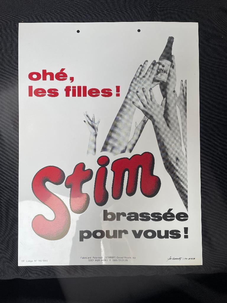 Panneau publicitaire Stim brassée pour vous, Enlèvement, Comme neuf, Panneau publicitaire