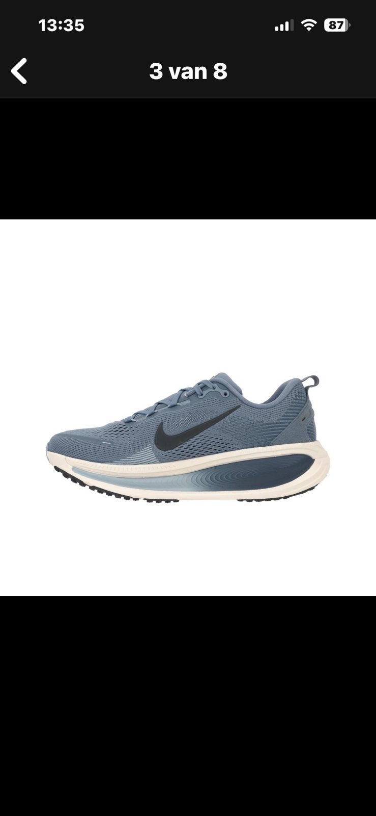 Nike Vomero 18 pour hommes en taille EU40 bleu-gris !, Neuf, Enlèvement ou Envoi, Chaussures de sport, Bleu