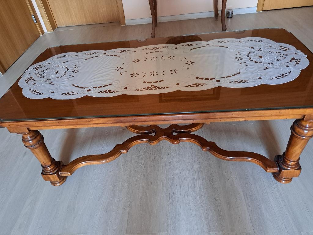 table se salon en bois massif, 100 à 150 cm, Moins de 50 cm, Récent, Comme neuf