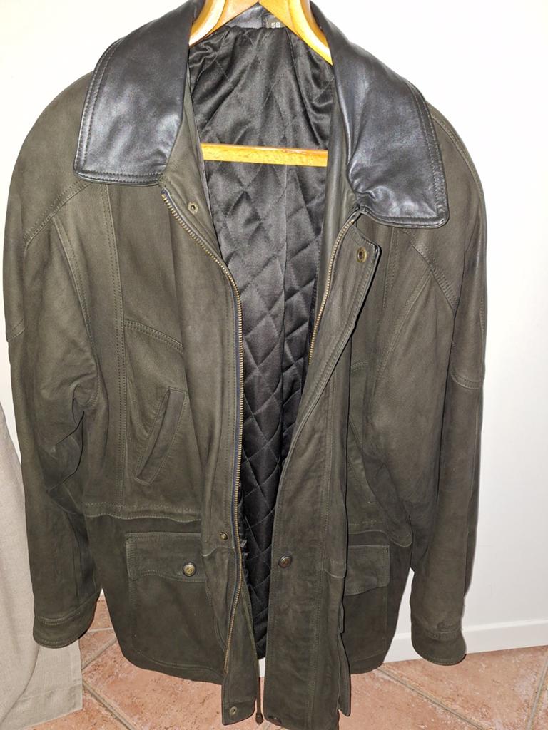 Herenjas in daim, Kleding | Heren, Ophalen of Verzenden, Maat 56/58 (XL)