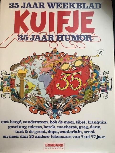 35 ans du magazine KUIFJE 35 ans d'humour 1981, Enlèvement ou Envoi, Tintin