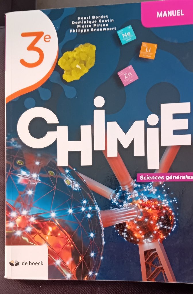 Manuel scolaire, Livres, Chimie, Enlèvement, Utilisé, Enseignement secondaire inférieur