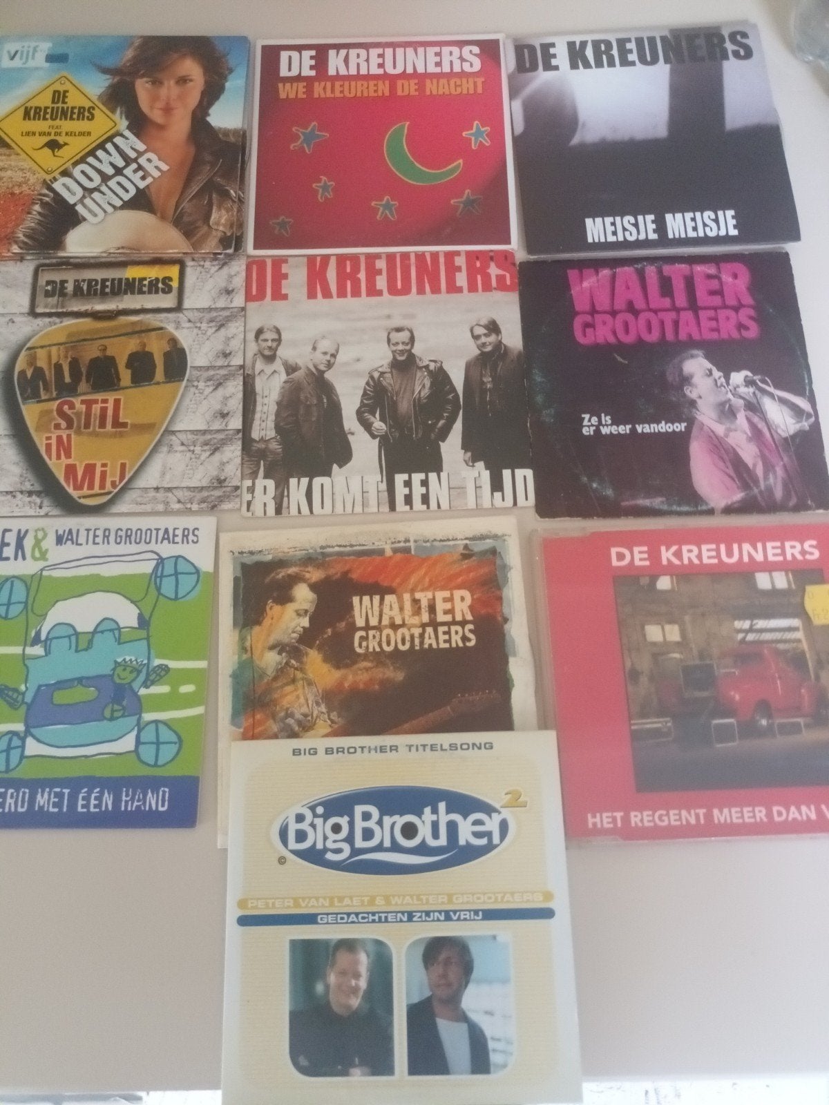 lot cd singels de kreuners , walter grootaers, Enlèvement ou Envoi