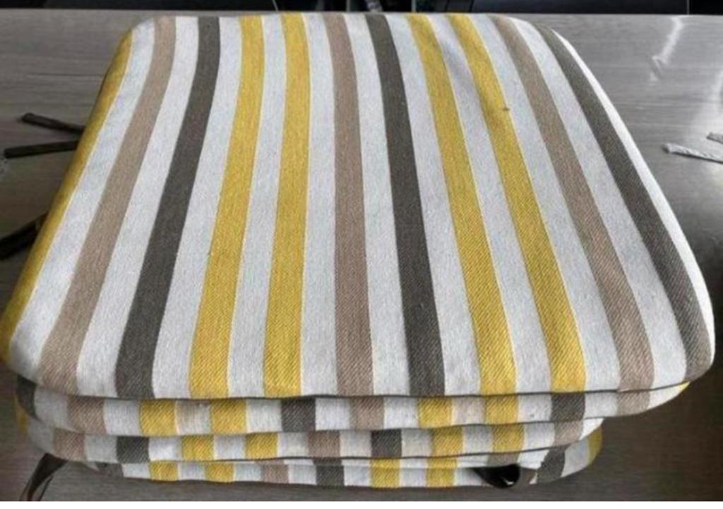 6 coussins de siège, Jardin & Terrasse, Enlèvement, Comme neuf