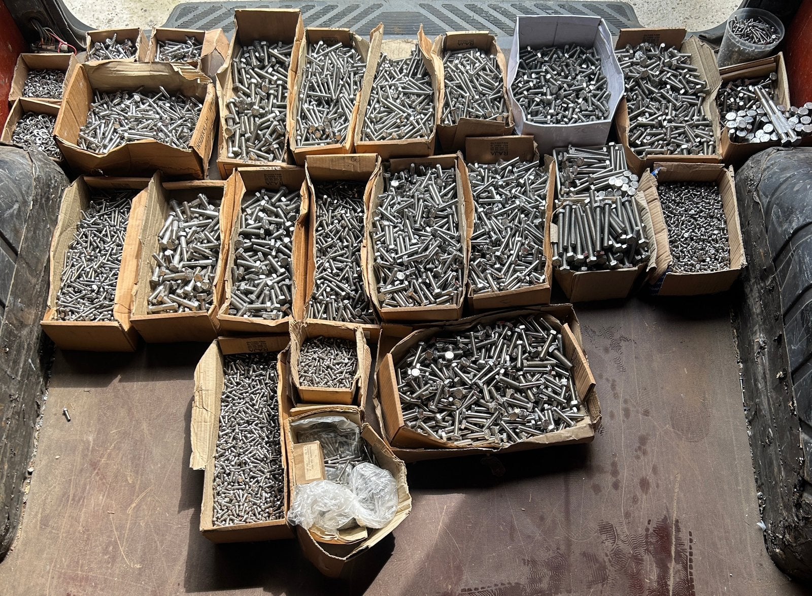 Inox schroeven verschillende maten, Ophalen, Zo goed als nieuw, Schroeven, Inox