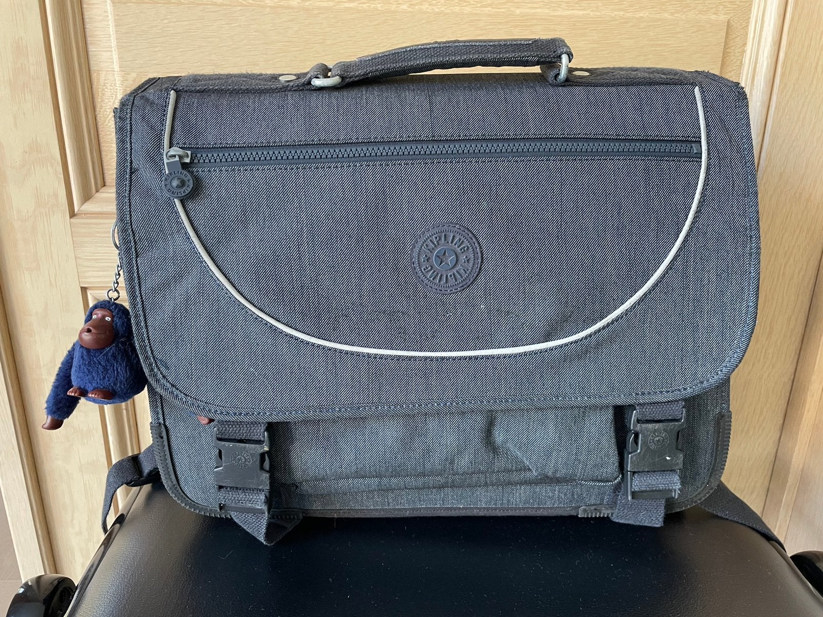 Boekentas kipling blauw, Handtassen en Accessoires, Tassen | Schooltassen, Blauw, Aktetas of Boekentas, Ophalen of Verzenden, 30 tot 40 cm