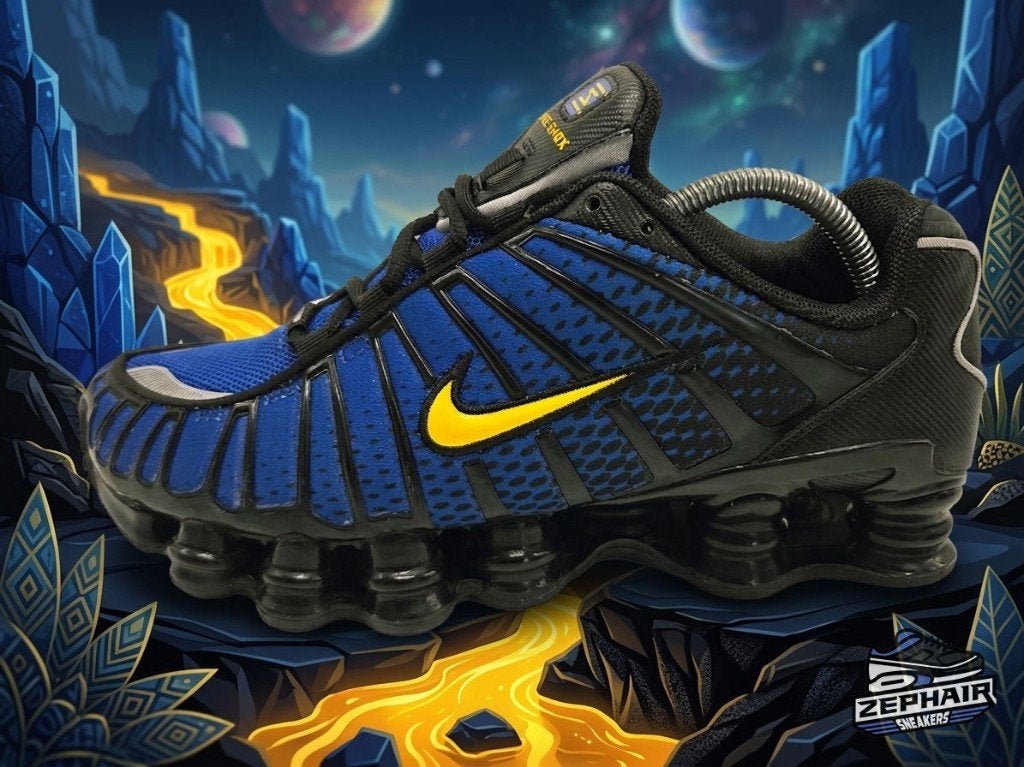 Nike Air Max Shox TL 'Lyon Blue/Maize' EU42 2024, Nike, Sneakers, Gedragen, Verzenden