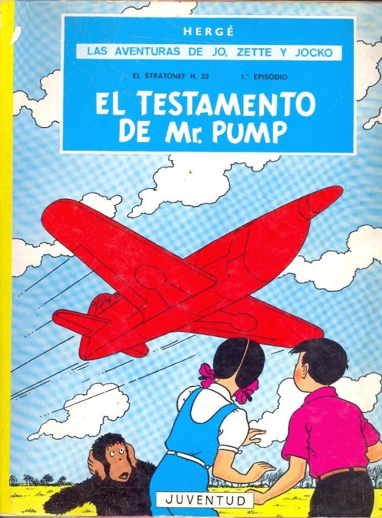 Jo, Suus en Jokko - El testamento de Mr. Pump., Boeken, Gelezen, Eén stripboek, Ophalen of Verzenden, Herge