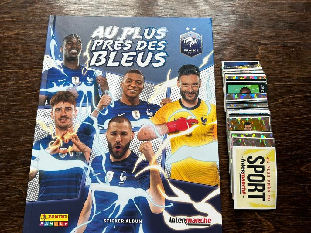 Panini Frankrijk ‘ au plus pres de blues 2022’ compleet, Ophalen of Verzenden, Zo goed als nieuw
