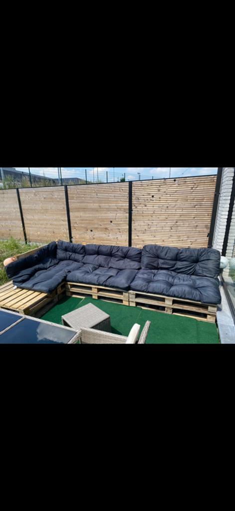 Paletkussens 7 stuks., Kinderen en Baby's, Speelgoed | Buiten | Trampolines, Ophalen of Verzenden, Zo goed als nieuw
