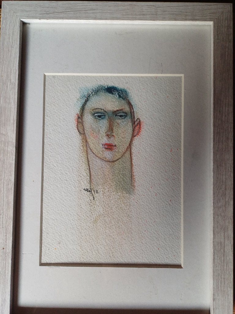 Staf Beerten - Kleurrijk portret, Ophalen of Verzenden