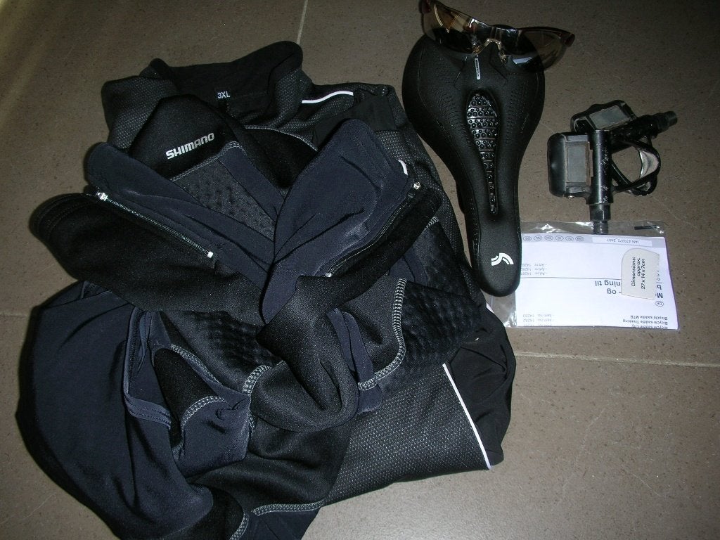 Zwart winter set + nieuwe zadel + bril, Fietsen en Brommers, Ophalen, XXL