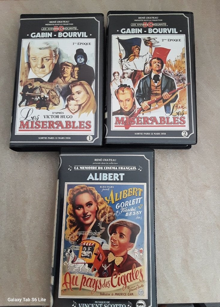 lot de 3 cassettes VHS film René Chateau, Drame, Français, Utilisé, VHS