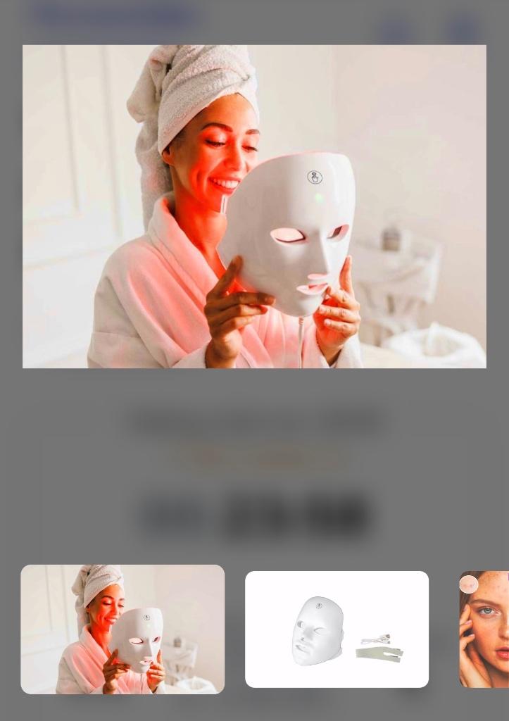 Led gezicht masker, Ophalen of Verzenden, Nieuw, Gehele gezicht, Verzorging