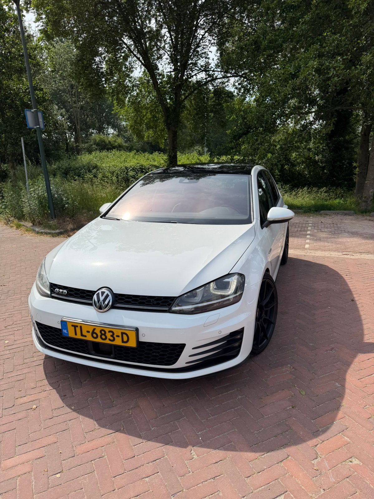 Volkswagen Golf 2.0 TDI 135KW 5D DSG 2014 Wit, Auto's, Volkswagen, Zwart, Wit, Leder, Diesel