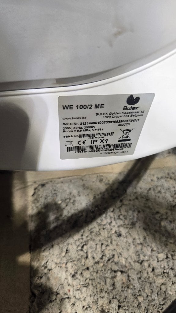 Boiler chauffage bulex + régulation, Bricolage & Construction, Chauffe-eau & Boilers, 100 litres ou plus, Enlèvement, Comme neuf