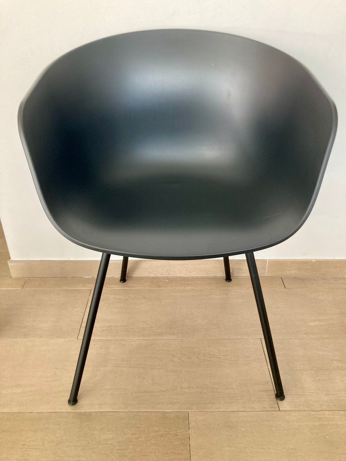6 hay AAC 26 stoelen zwart met metalen onderstel, Huis en Inrichting, Ophalen, Gebruikt, Zwart, Vijf, Zes of meer stoelen