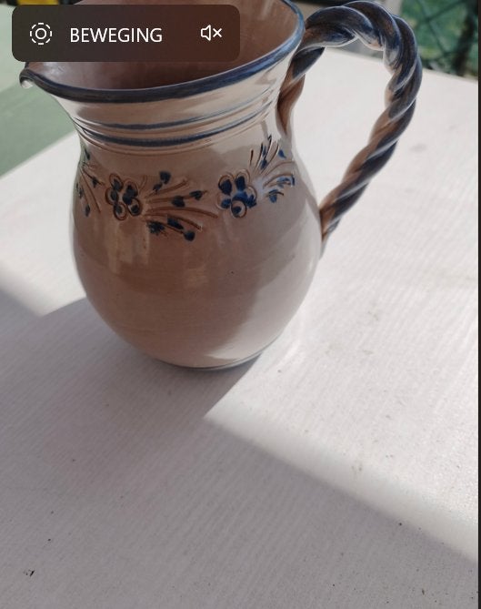 Handgemaakt keramieken kannetje, Antiek en Kunst, Ophalen of Verzenden