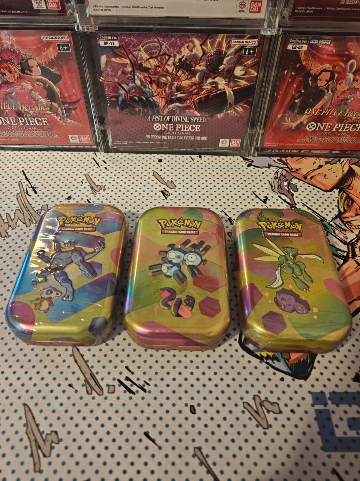 3 Pokemon 151 mini tins sealed, Ophalen, Nieuw, Boosterbox