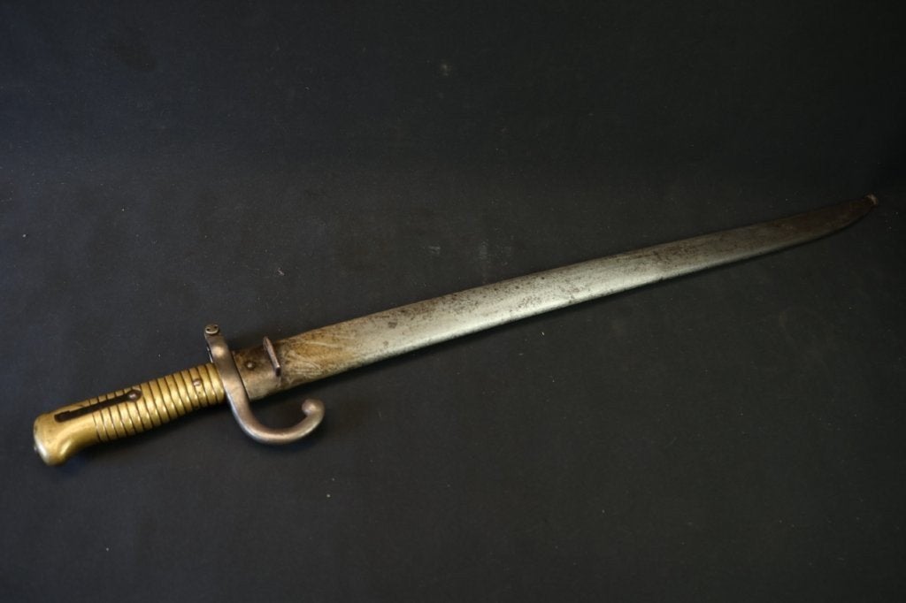 WO1 Franse Chassepot bajonet, Verzamelen, Militaria | Algemeen, Ophalen of Verzenden
