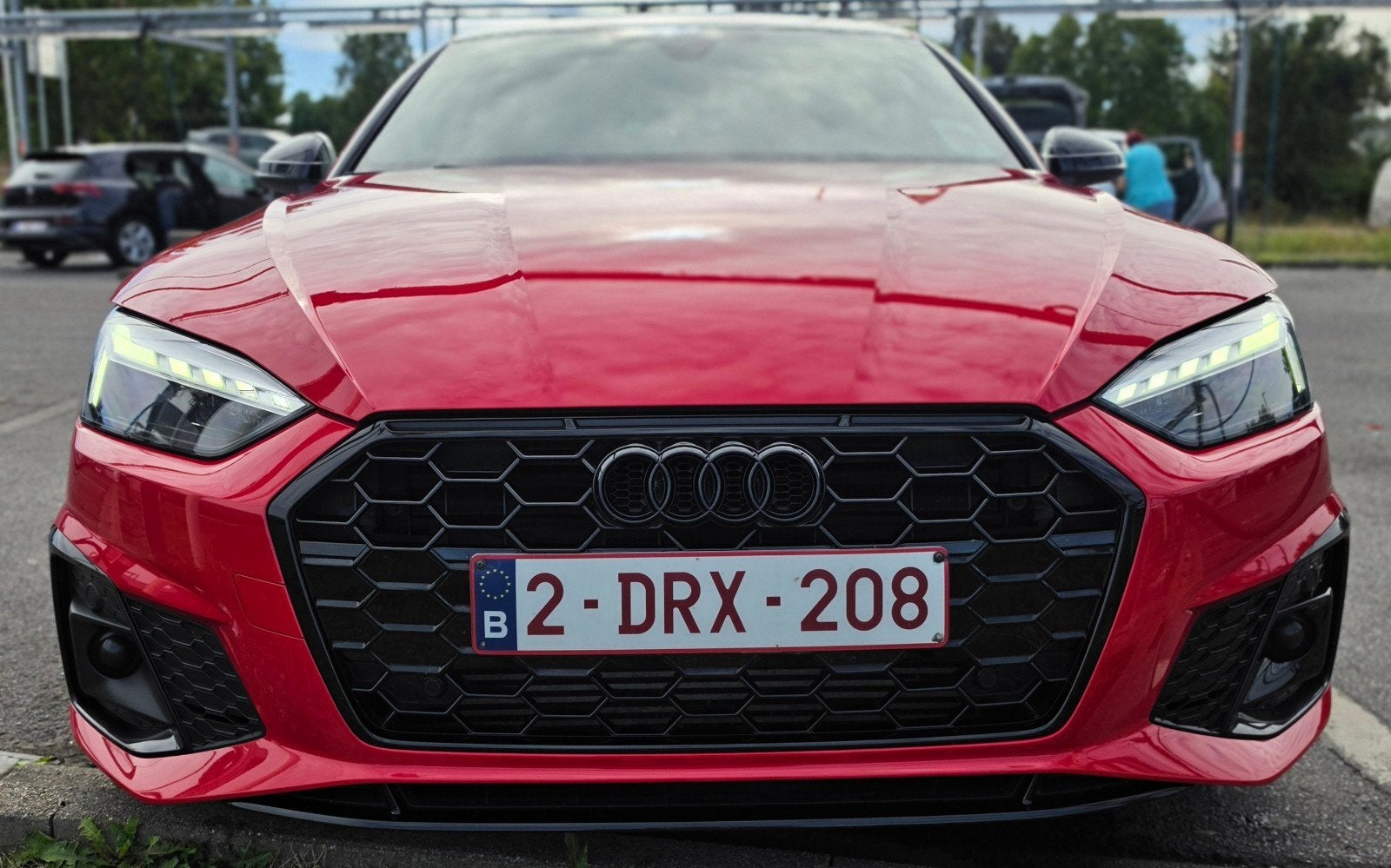 Audi A5, Rouge, Cuir et Alcantara, Achat, Carnet d'entretien
