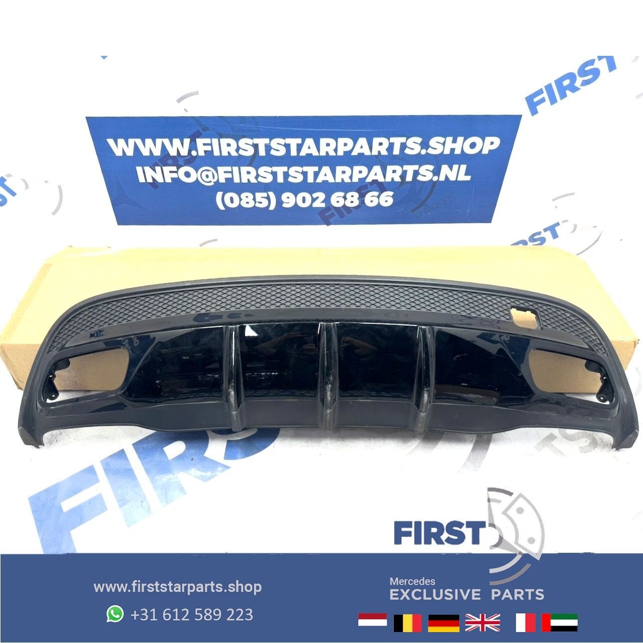 W156 GLA 45 AMG Diffuser Mercedes 2013-2018 onderlip achter