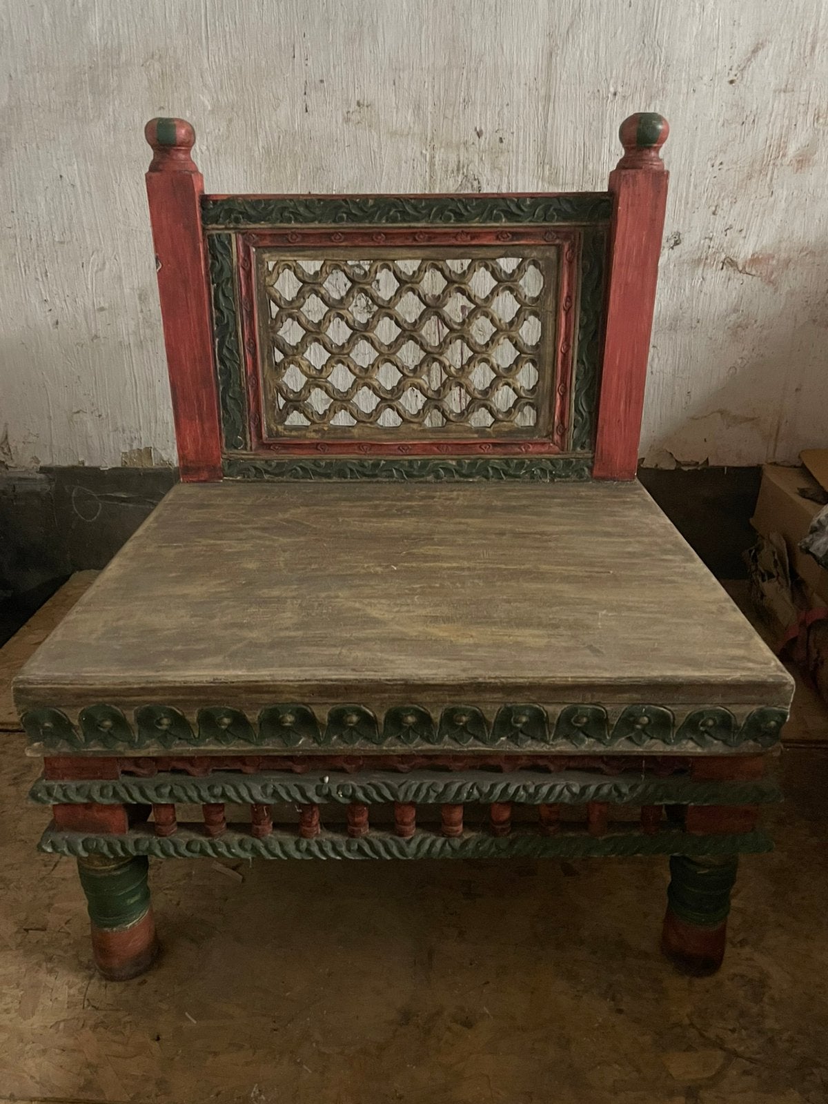 Traditionele Indiase Pidastoel, Antiek en Kunst, Ophalen