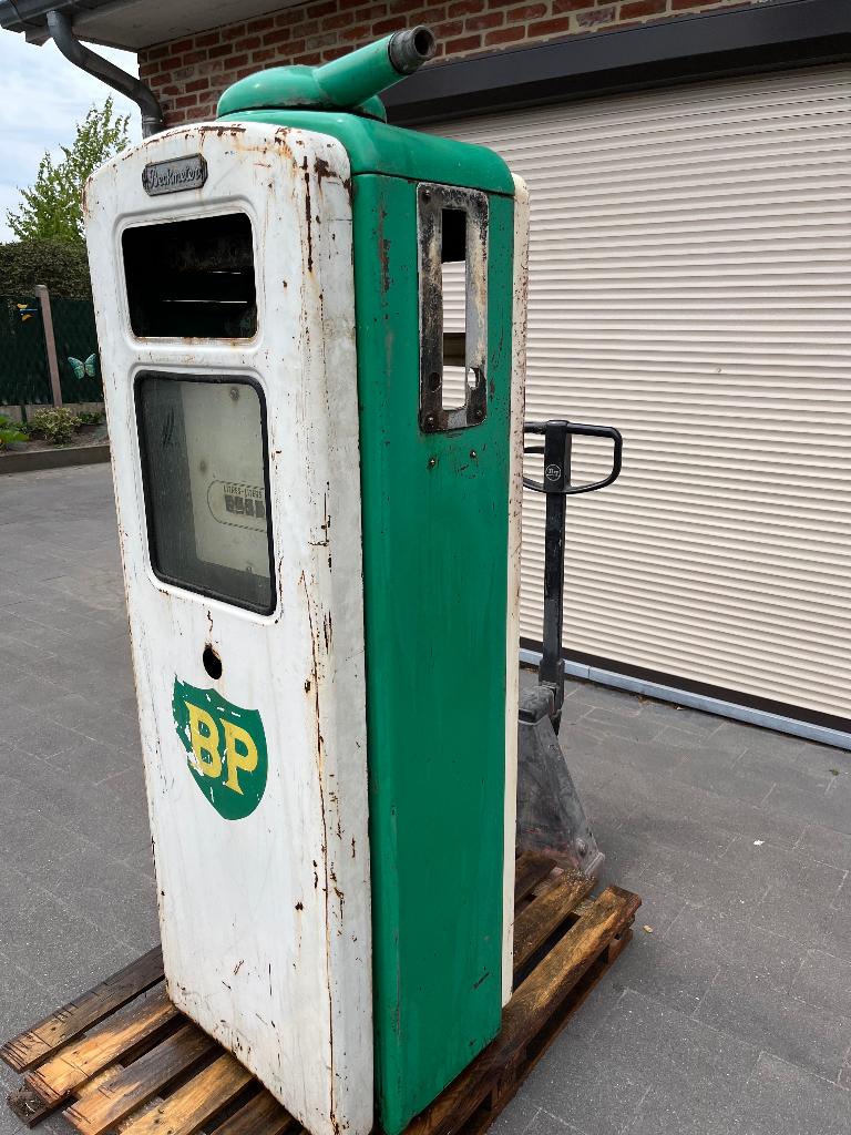 Benzinepomp beckmeter, Ophalen, Gebruikt