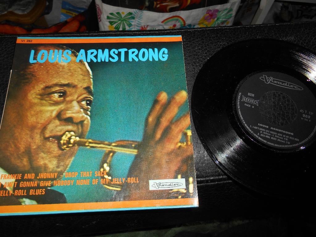 45T 4 pistes Louis Armstrong, Ophalen of Verzenden