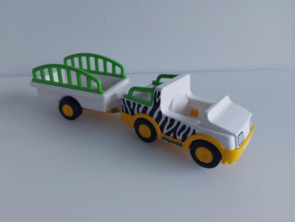 Véhicule Playmobil 123 Safari avec remorque, Enlèvement ou Envoi, Comme neuf, Véhicule