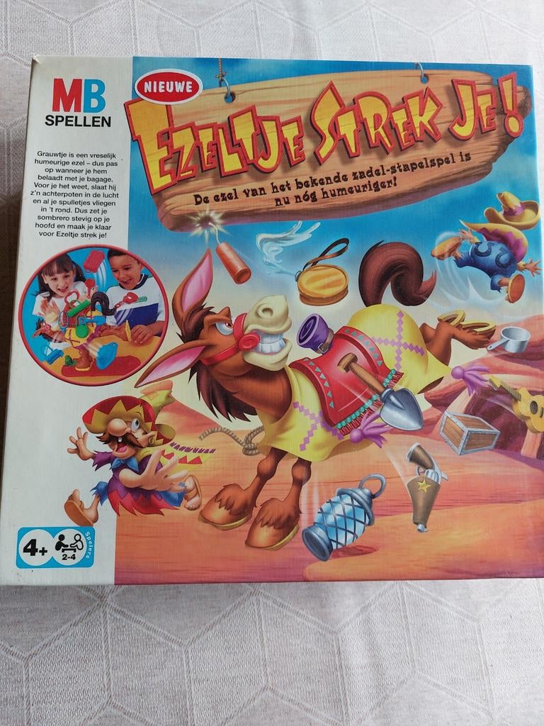 Ezeltje strek je!, Drie of vier spelers, Ophalen, Zo goed als nieuw, MB spelen
