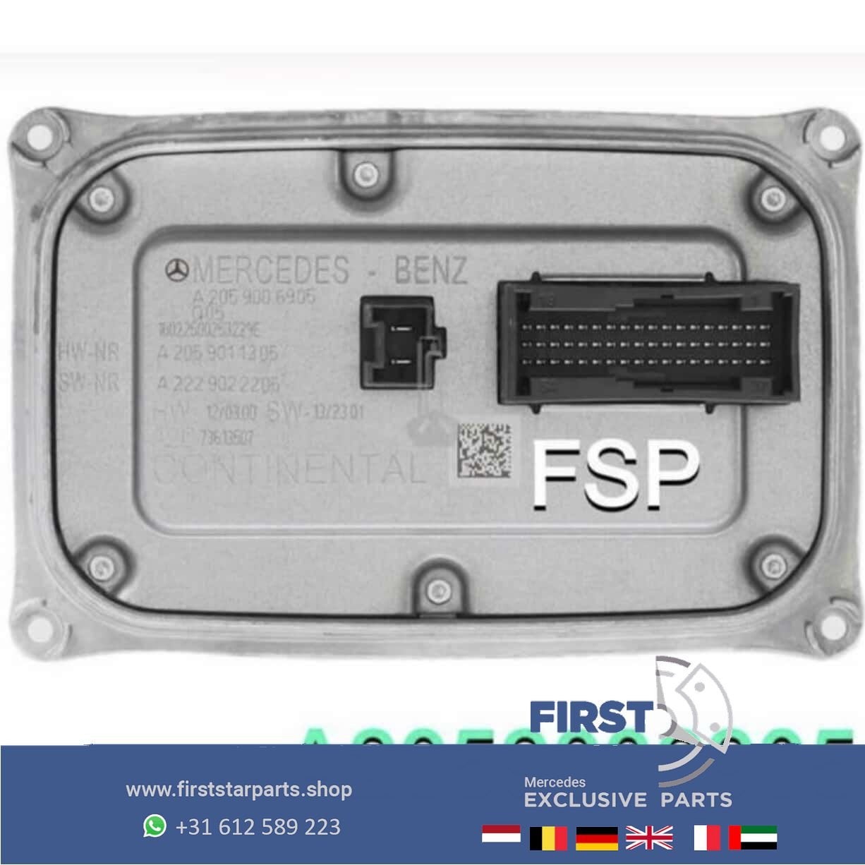 A2059006905 ILS LED Koplamp Module W205 C205 S205 Mercedes C, Gebruikt, -, Ophalen of Verzenden, -