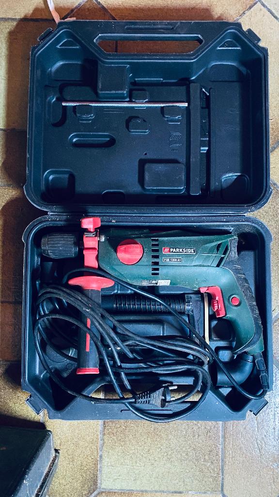 Slagboormachine Parkside met 2 versnellingen, Bricolage & Construction, Outillage | Foreuses, 600 watts ou plus, Comme neuf, Enlèvement