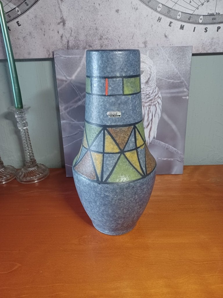 XXL Vintage Scheurich Europ Linie Vloervaas 40 cm, Ophalen of Verzenden