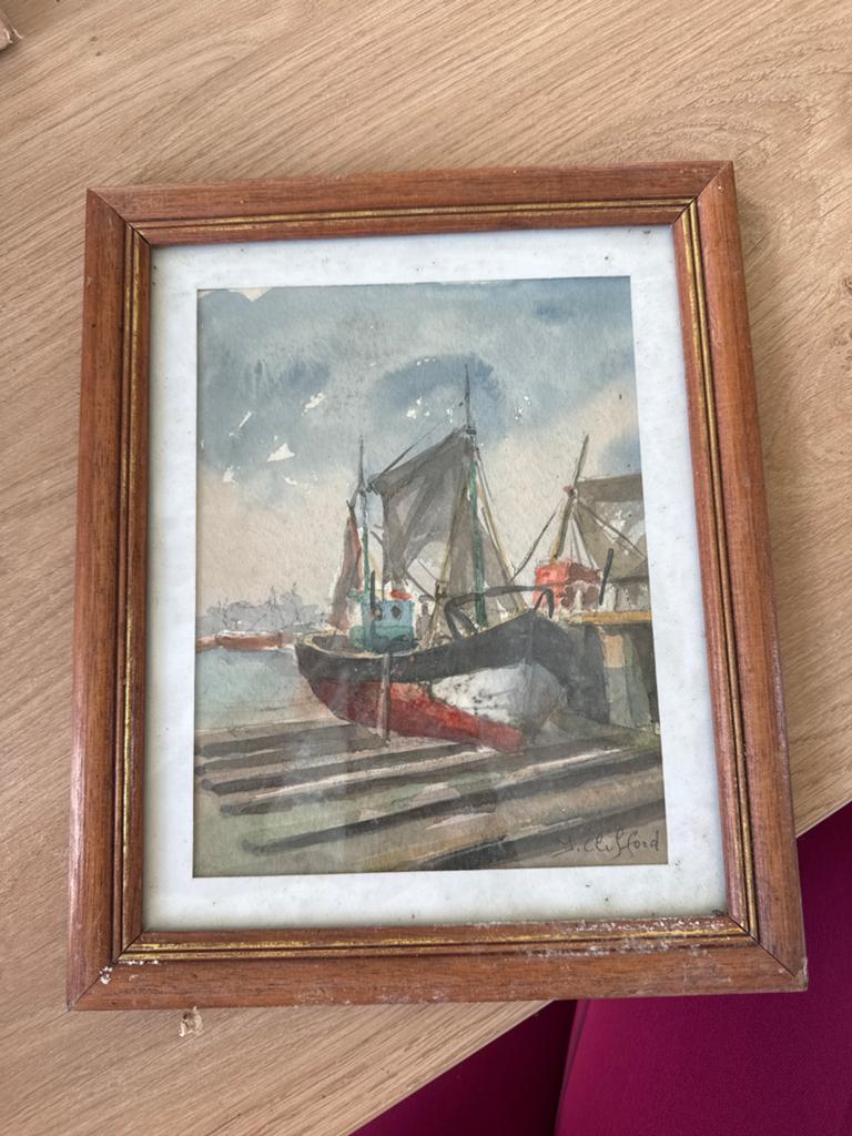 Schilderij J Clifford, Antiek en Kunst, Ophalen