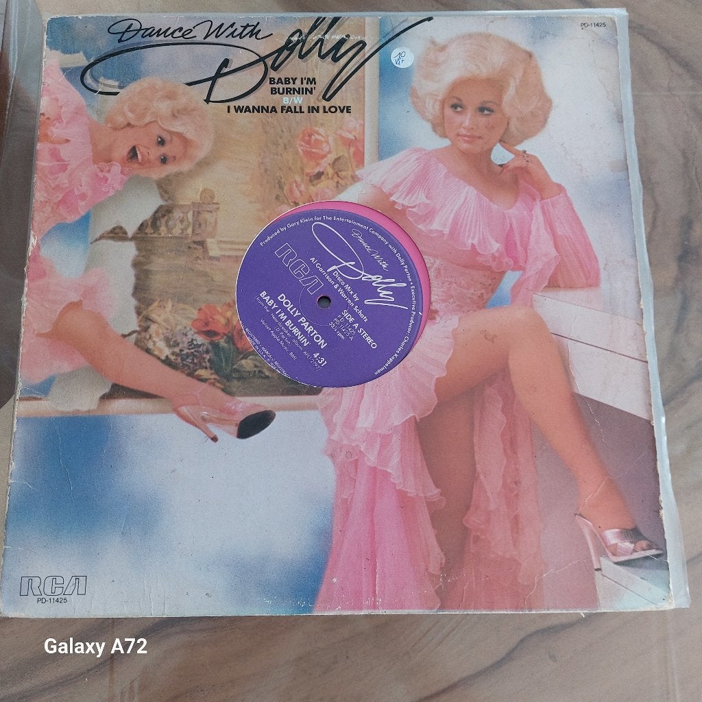 dolly parton baby i m burning pink vinyl 12 inch maxi, 12 pouces, Enlèvement ou Envoi, 1970 - 1979, Utilisé