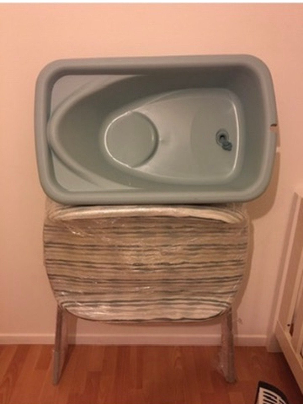 Kinderbadje met staander, Enfants & Bébés, Bains & Soins, Autres marques, Comme neuf, Enlèvement, Standard