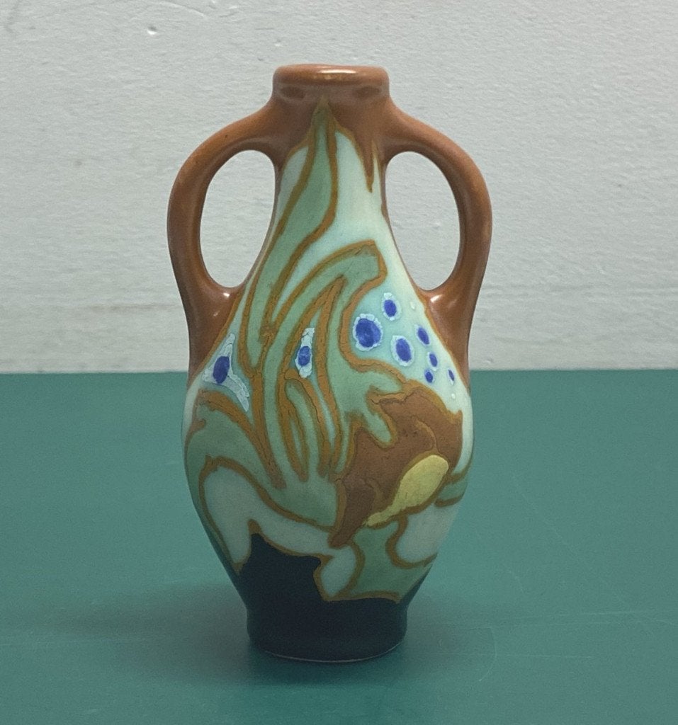 Gouda miniatuur Art Deco vaasje, Ophalen of Verzenden