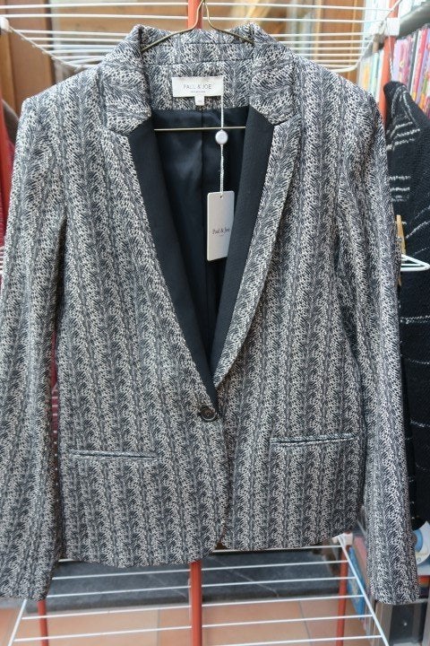 Blazer nieuw zwart dessin Paul & Joe mt 40, Neuf, Paul & Joe, Taille 38/40 (M), Enlèvement ou Envoi